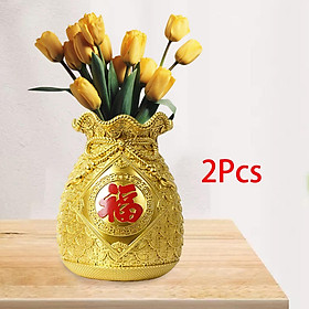 2x Flower Vase Flowerpot Dried Flowers Room Decorations