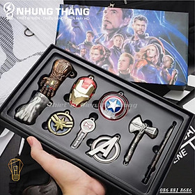 Bộ Móc Khóa Avenger Mô Hình Siêu Anh Hùng Marvel MK-3141 - Dùng Làm Quà Tặng, Dây Treo Balo, Túi Xách, Ví Cầm Tay