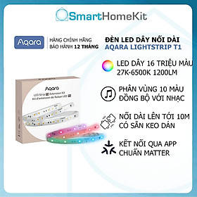 Đèn Led dây Aqara Light Strip T1 RGB Matter Starter & Extension Pack Gradient Effects, Supports Apple Home and Alexa Bản Quốc Tế