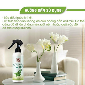 Chai Xịt Thơm Phòng Tinh Dầu Sả Chanh Khử Mùi 250ml AN AN đuổi muỗi hiệu