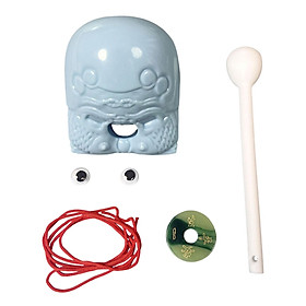 Guiro Frog with Mallet Small Frog Musical Instrument for  Great Gifts