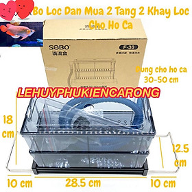 BỘ LỌC DÀN MƯA SOBO F-30, F-60 2 TẦNG CHO HỒ CÁ CẢNH