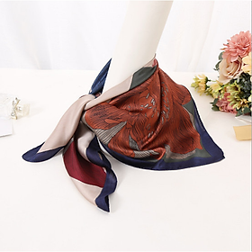 Khăn lụa Turban vuông choàng cổ Kc.03