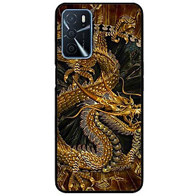 Ốp lưng dành cho Oppo A16 mẫu Rồng Nền Đen