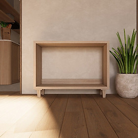 SB Furniture, Looms, Camper Shoe Cabinet, Solid Oak Color, W80XD30XH60 cm.