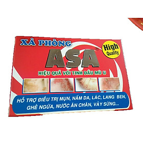 Xà bông tắm Asa 120g hỗ trợ diệt khuẩn gây mụn, nấm, lác và các bệnh ngoài da