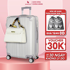 Vali du lịch BAMOZO 8809 vali kéo nhựa được bảo hành 5 năm