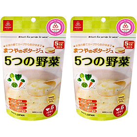 Combo 2 Gói Cháo Gạo Koshihikari 5 loại rau Matsuya 60g