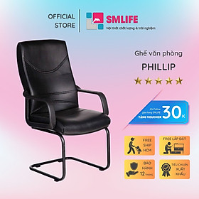 Ghế văn phòng chân quỳ bọc da SMLIFE Phillip