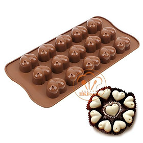 Mua Khuôn Silicon làm thạch rau câu  chocolate  làm bánh Tim Mọng