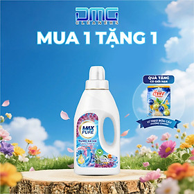 MUA 1 TẶNG 1: Chai 2L nước xả Maxpure hương Thư thái TẶNG vỉ 4 viên treo bồn cầu hương chanh