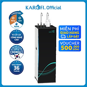 Máy lọc nước nóng lạnh 9 lõi lọc hàng chính hãng Karofi Livotec 612, màng RO 100GDP Hàn Quốc
