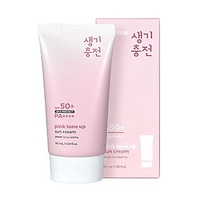 Kem chống nắng nâng tone trắng hồng Prettyskin Pink Tone Up SPF 50+ PA++++