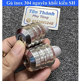 Gù Inox 304 nguyên khối kiểu SH gắn dành cho nhiều dòng xe