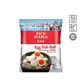 Cá viên nhân trứng cá Rich mama 200g -Viên thả lẩu - Hàng đông lạnh nhập khẩu Malaysia