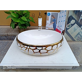 Mua Chậu lavabo Elip vàng