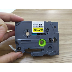 Mua Băng mực 631  băng nhãn 12mm chữ đen nền vàng  nhãn in máy cầm brother cầm tay