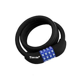 Dây Khóa Xe Đạp Bọc Nhựa Dài 12x1000mm TONYON TY05 Bicycle Lock