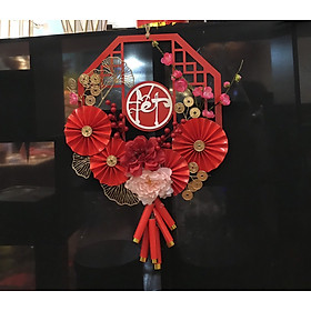 Mua Đồ Phụ kiện Decor Handmade Khánh treo chữ tết  trang trí nhà cửa ngày tết( Quạt giấy  mô hình phao’giả ...) đẹp  sáng trọng  phù hợp mọi không gian