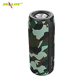 Zealot S51 loa bluetooth di động bass bass mạnh mẽ không dây subwwofer Hộp âm thanh chống thấm FM Radio USB TF Card Color: Blue Set Type: Speaker