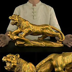 Mua Tượng con hổ trên bệ đá cho năm dần bằng đồng thau phong thủy Hồng Thắng