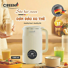 Mua Máy làm sữa hạt mini CREEN CR-1000  dung tích 1L  8 chức năng xay nấu  nắp chống trào  màn hình cảm ứng - Hàng chính hãng