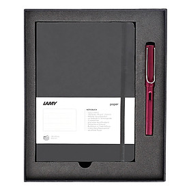 Gift Set Lamy Notebook A5 Softcover Black + Lamy Al-Star Purple - GSNAl002