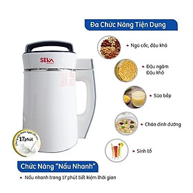 Mua Máy làm sữa hạt mini  Máy xay sữa hạt đa năng SEKA SK320 600ml công suất 600W 5 chức năng bảo hành 12 tháng - Hàng chính hãng