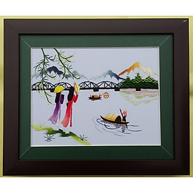 Mua TRANH THÊU TAY CẦU TRƯỜNG TIỀN