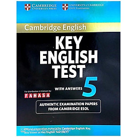 Ảnh bìa Key English Test 5 with Answers Reprint Edition - Cambridge