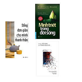 Combo Tuyệt Chiêu Sống Tối Gỉan: Lối Sống Tối Giản Thời Công Nghệ Số + Minh Triết Trong Đời Sống + Sống Đơn Giản Cho Mình Thanh Thản (Bộ 3 Cuốn Kỹ Năng Sống Bắt Trend Thời Đại 4.0)