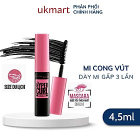 Hình ảnh Mascara Dài và Cong Mi Maybelline New York Hyper Curl Waterproof Màu Đen