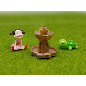Mua Đài Phun Nước làm tiểu cảnh terrarium/ mô hình trang trí quà tặng trang trí
