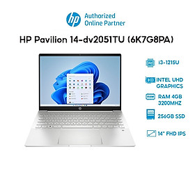 Mua Laptop HP Pavilion 14-dv2051TU (6K7G8PA) (i3-1215U | 4GB | 256GB |14  FHD | Win 11) Hàng chính hãng