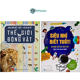 Hình ảnh Combo 2 cuốn Siêu nhí biết tuốt: 101 Bí Ẩn Kích Thích Tò Mò Của Các Bạn Nhỏ + 101 Bí ẩn về Thế giới Động vật