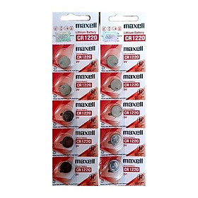 Pin chính hãng Maxell CR1220 Lithium 3V - Made In Japan dành cho đồng hồ, máy tính, smartkey, thiết bị điện tử... - 1 Viên