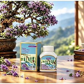 Viên uống Vitatree Marine Collagen plus , hộp 100v, làm đẹp da, chống lão hoá, nhập khẩu Úc