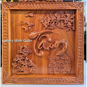 TRANH CHỮ TÂM CHẾ TÁC BẰNG GỖ HƯƠNG