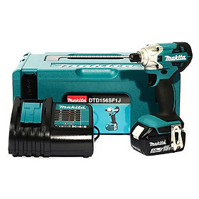 Mua  Hàng chính hãng  - MÁY BẮT VÍT DÙNG PIN(BL1830B*1+DC18SD+THÙNG MAKPAC)(18V)  Makita -DTD156SF1J