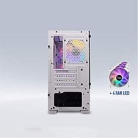 Mua Vỏ máy tính CASE VSP Gaming Mid Tower B709 + 4 Fan Led - Hàng Chính Hãng
