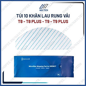 Mua Phụ Kiện Túi 10 Khăn Lau Rung dành cho Robot Hút Bụi Deebot T8  T8 Aivi  T8 Power  T8 Max  T9  T8 Plus T9 Plus