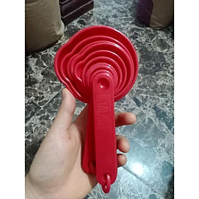 Mua thìa cup đong 11 món(màu đỏ)