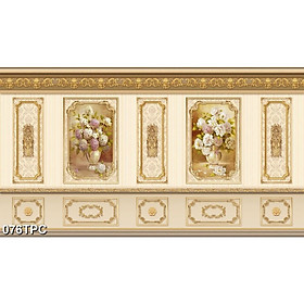 Tranh Dán Tường 3D Phào Chỉ - Có Sẵn Keo - TPC076