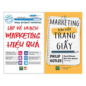 Combo Marketing Trên Một Trang Giấy + Lập Kế Hoạch Marketing Hiệu Quả ( 2 Cuốn )