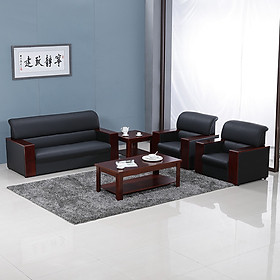 Bộ 3 Ghế Sofa Văn Phòng Đơn Giản, Hiện Đại Chất Liệu Khung Gỗ Chắc Chắn Bảo Hành 3 Năm Mã H-VP011