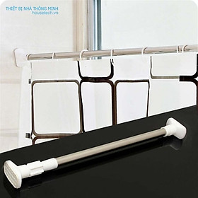 Mua Thanh treo không cần khoan 90cm kéo dài 160cm Housetech HT03  cây phơi đồ gấp gọn inox 201