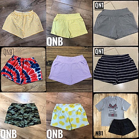 (63-85kg) Quần BIGSIZE shorts đùi cho nữ chất thun cotton. trơn, hoa nhí, beo, trái thơm/khóm, lính, ngựa, cầu vồng, caro, bướm, sọc ngang, ngôi sao, chấm bi, hoa to