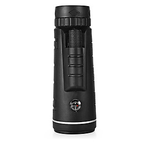 40X60 Outdoor Monocular BAK4 Monocular Telescope HD Vision Prism Scope Built-in Compass with Universal Phone Holder for