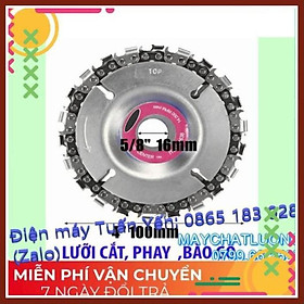 Mua Đĩa lưỡi căt xích  phay  phay gỗ đã năng gắn máy mài 100MM