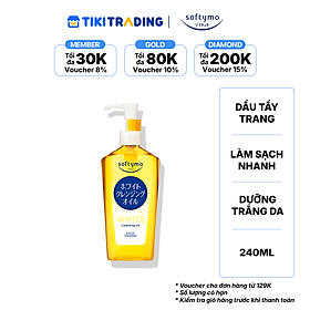 Dầu tẩy trang dưỡng trắng da SOFTYMO (240 ml/chai)